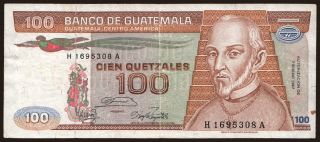100 quetzales, 1987