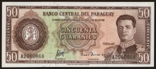 50 guaranies, 1952