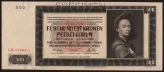 500 korun, 1942