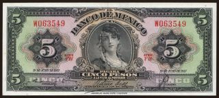 5 pesos, 1957