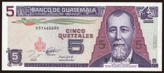 5 quetzales, 1993