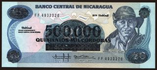 500.000 cordobas, 1990