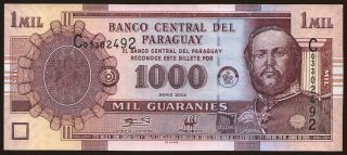 1000 guaranies, 2004