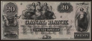 New Orleans/ Canal Bank, 20 dollars, 18xx