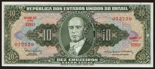 10 cruzeiros/ 1 centavo, 1966