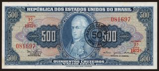 500 cruzeiros/ 50 centavos, 1966