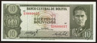 10 pesos, 1962