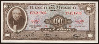 100 pesos, 1967