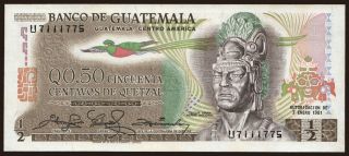 0.50 quetzal, 1981