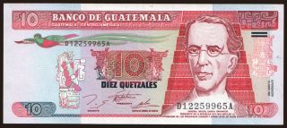 10 quetzales, 1995