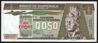 0.50 quetzal, 1987