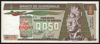 0.50 quetzal, 1988