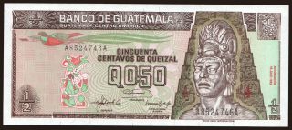 0.50 quetzal, 1992