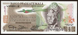 1/2 quetzal, 1983
