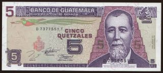 5 quetzales, 1994