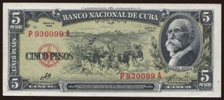 5 pesos, 1960