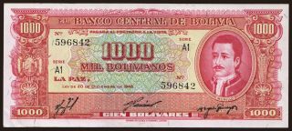 1000 bolivianos, 1945