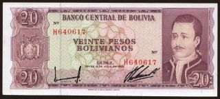20 pesos, 1962