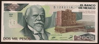 2000 pesos, 1987
