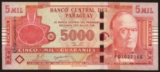 5000 guaranies, 2010