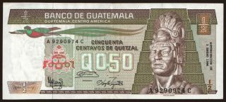 0.50 quetzal, 1986