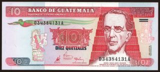 10 quetzales, 1998