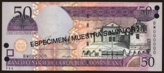 50 pesos, 2003, SPECIMEN