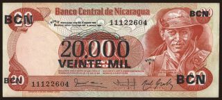 20.000 cordobas, 1987