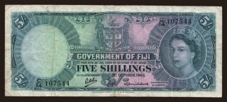 5 shillings, 1965