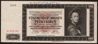 500 korun, 1942