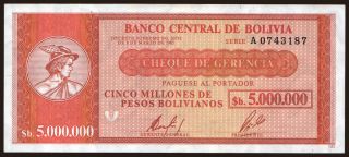 5.000.000 pesos, 1985
