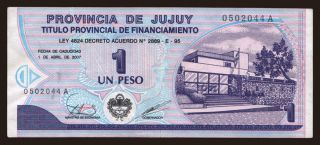 Provincia de Jujuy, 1 peso, 2007