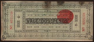 Gobierno Convencionista de Mexico, 2 pesos, 1916