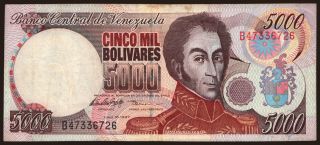 5000 bolivares, 1997