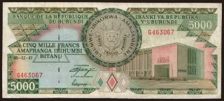 5000 francs, 1997