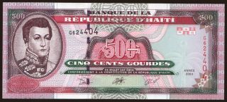 500 gourdes, 2003