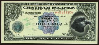 Chatham Islands, 2 dollars, 2000