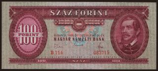 100 forint, 1968