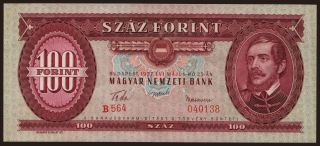 100 forint, 1957