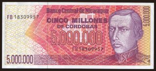5.000.000 cordobas, 1990