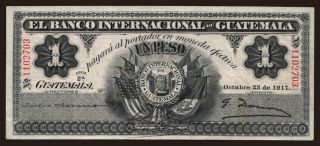 Banco Internacional, 1 peso, 1917