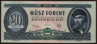 20 forint, 1962
