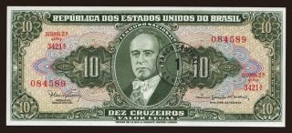 10 cruzeiros/ 1 centavo, 1967