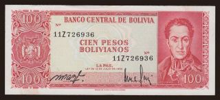 100 pesos, 1962, replacement?
