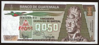 0.50 quetzal, 1987