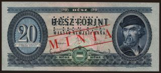 20 forint, 1960, MINTA