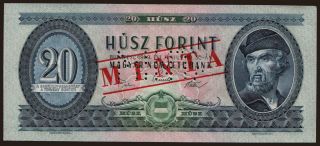 20 forint, 1969, MINTA
