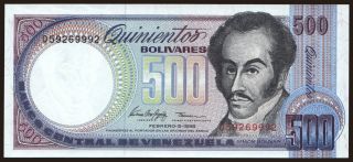500 bolivares, 1998