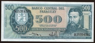 500 guaranies, 1952