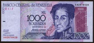 1000 bolivares, 1998